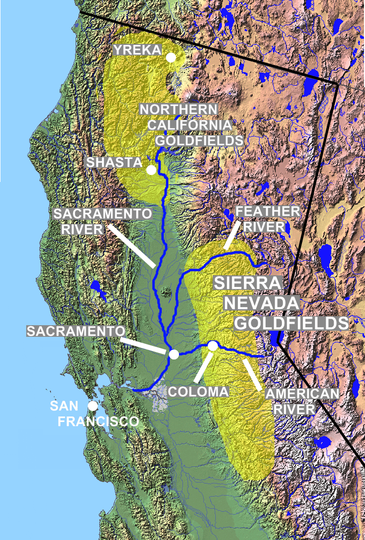 california_gold_rush_relief_map